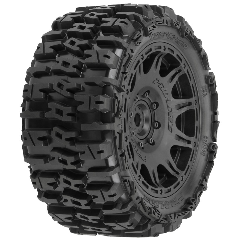1-6 Trencher F-R 5.7” Tires Mounted 24mm Black Raid 8x48 Hex (2)